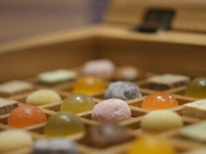 Special candies from Hoshino Hotels' KAI Akiu.